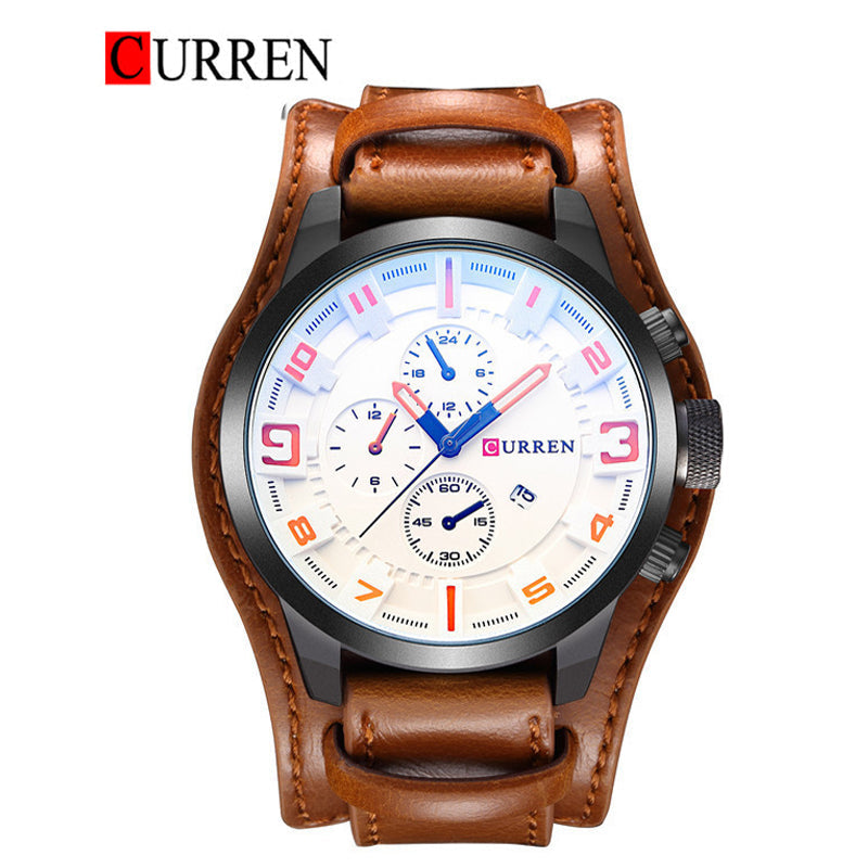 CURREN 8225 - Reloj de cuero para hombre
