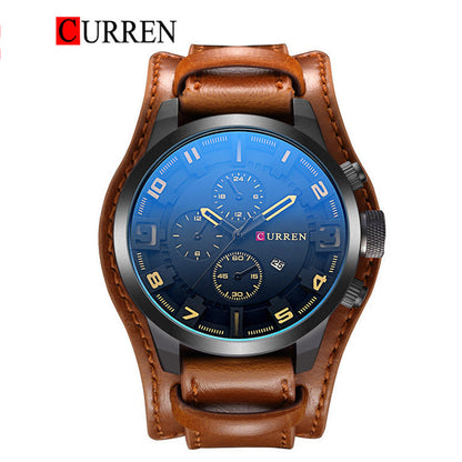 CURREN 8225 - Reloj de cuero para hombre