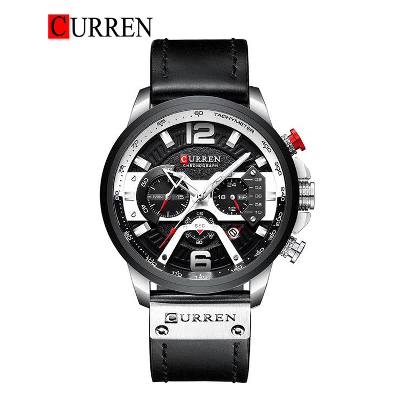 CURREN 8329 - Reloj de cuero para hombre