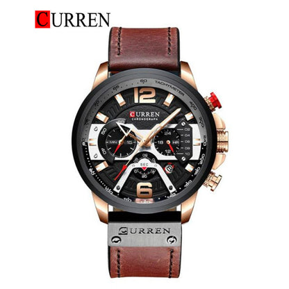 CURREN 8329 - Reloj de cuero para hombre