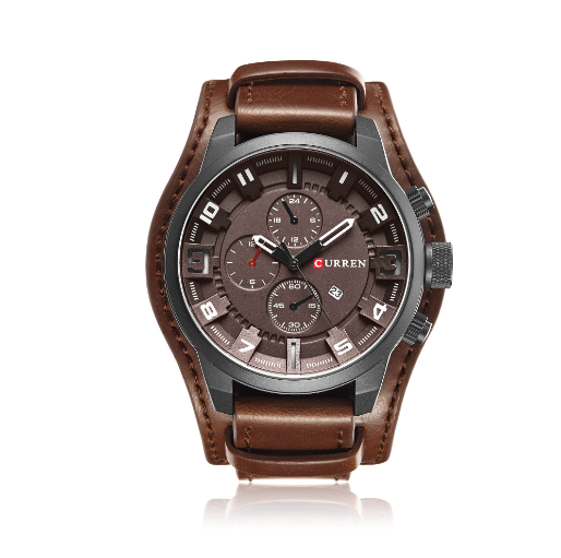 CURREN 8225 - Reloj de cuero para hombre