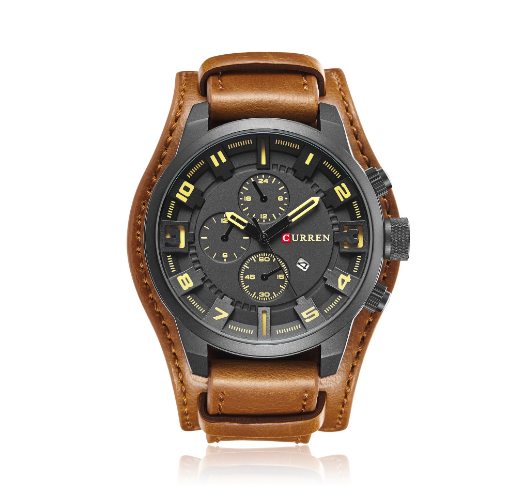 CURREN 8225 - Reloj de cuero para hombre
