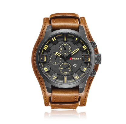 CURREN 8225 - Reloj de cuero para hombre