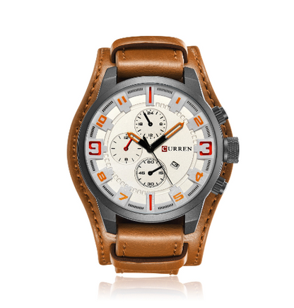 CURREN 8225 - Reloj de cuero para hombre