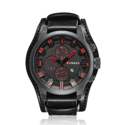 CURREN 8225 - Reloj de cuero para hombre