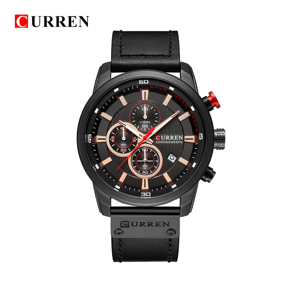 CURREN 8291 - Reloj de cuero para hombre