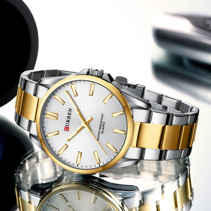 CURREN 9090 - Reloj de acero inoxidable para hombre