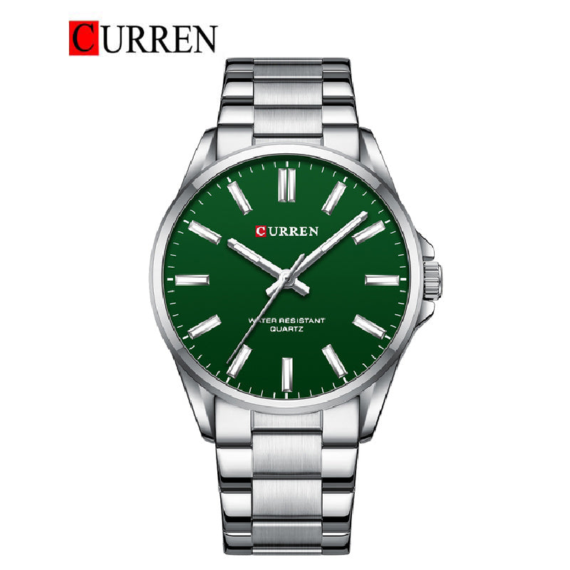 CURREN 9090 - Reloj de acero inoxidable para hombre