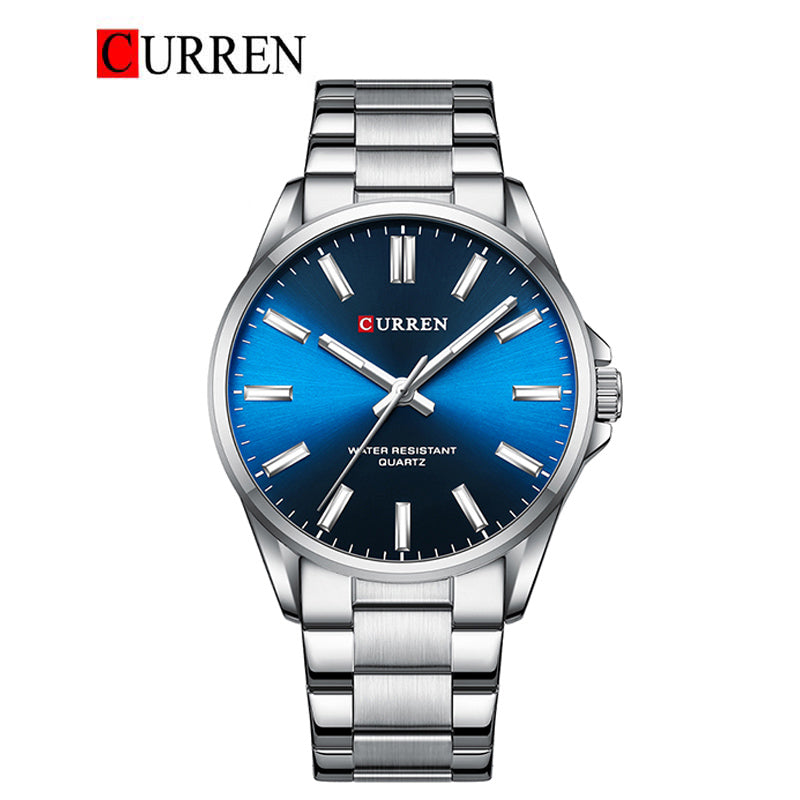 CURREN 9090 - Reloj de acero inoxidable para hombre