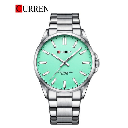 CURREN 9090 - Reloj de acero inoxidable para hombre