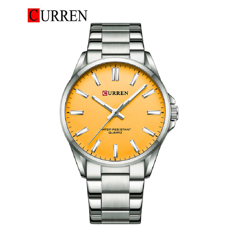 CURREN 9090 - Reloj de acero inoxidable para hombre